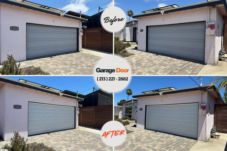 Before and after: garage door repair Iroquois Point, HI